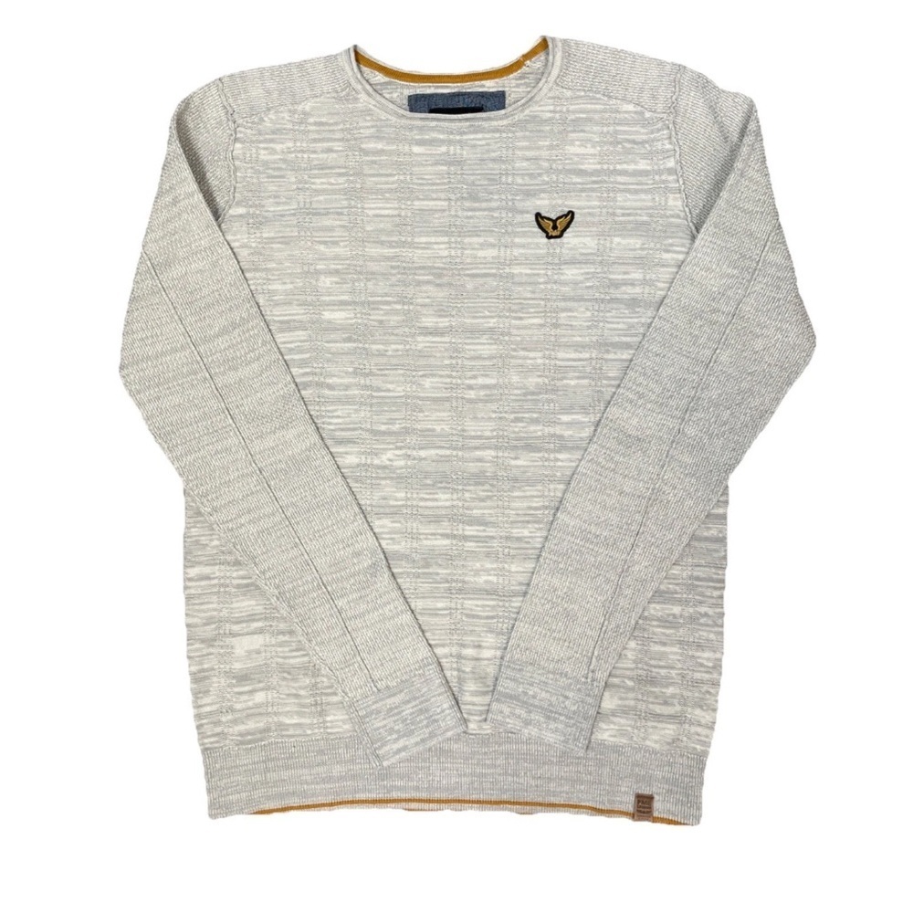 PME Legend Crewneck Sweater Knit Cotton Flight Men’s Size Medium Beige